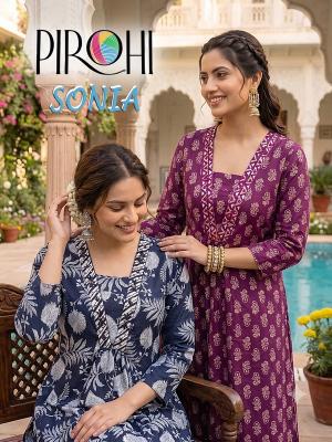 Pirohi sonia 3pcs best branded kurtis wholesale websites